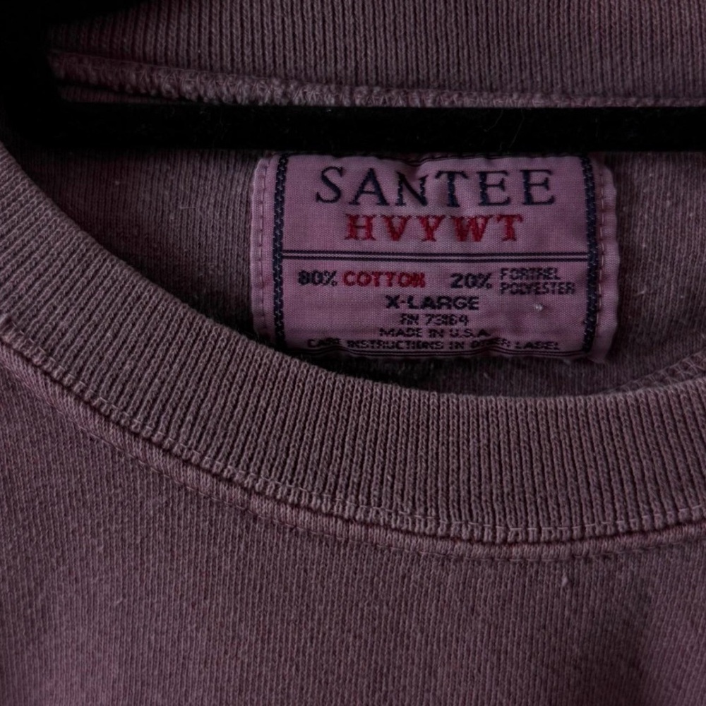Santee Co. Mauve Leaf Graphic Crewneck Sweatshirt - Picture 3 of 3
